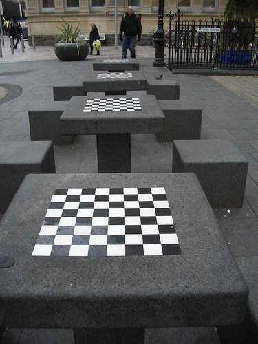 Too cold for chess...